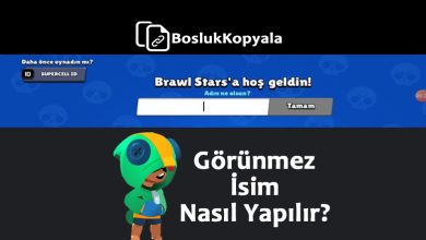 Brawl Stars Görünmez İsim Nasıl Yapılır