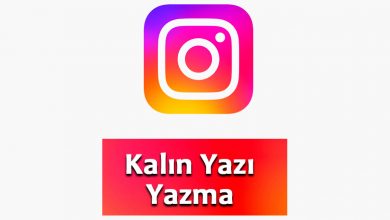 Instagram Kalın Yazı Yazma