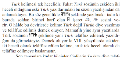 Göktürkçe Türk yazma