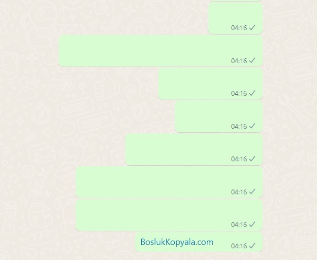 Whatsapp boş mesaj kopyala