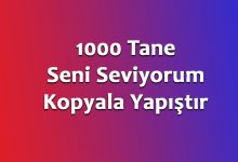 1000 Tane Seni Seviyorum