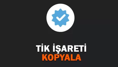 Tik İşareti Kopyala