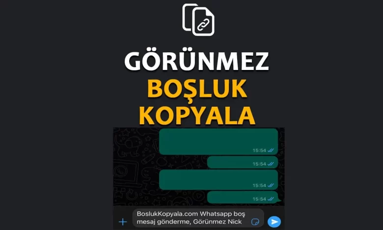 Görünmez boşluk kopyala