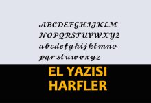El yazısı harfler