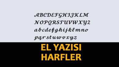 El yazısı harfler
