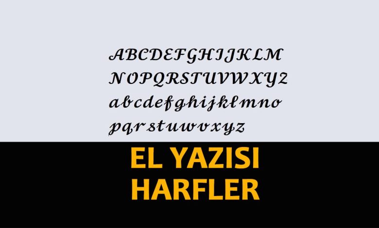 El yazısı harfler