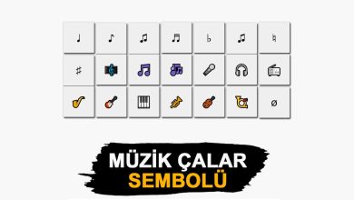 müzik çalar sembolü kopyala