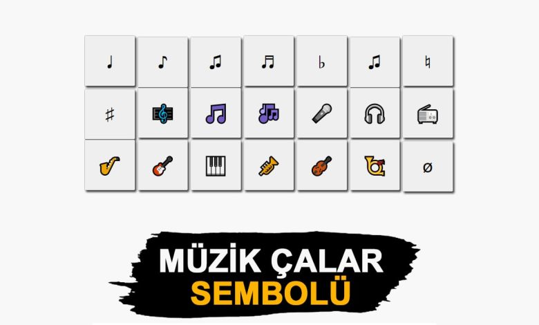 müzik çalar sembolü kopyala