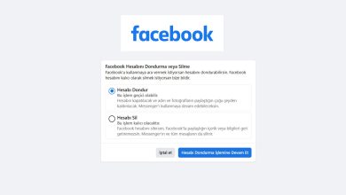 Facebook Hesap Dondurma