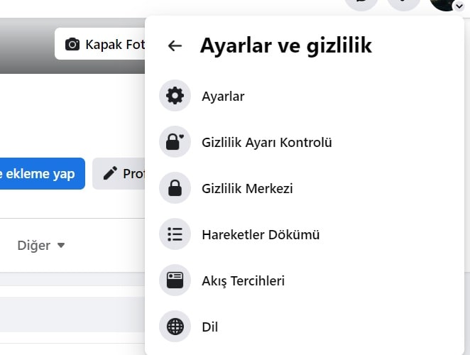 Facebook-ayarlar