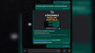 Görünmez Emoji Kopyala