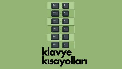 Klavye kısayolları