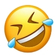 Gülerken ağlayan emoji