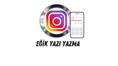 Instagram eğik yazı yazma