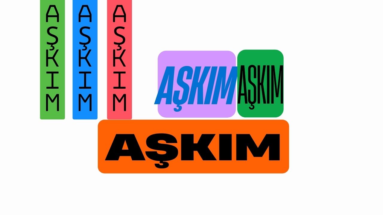 1000 Tane Aşkım Yazısı Kopyala yapıştır