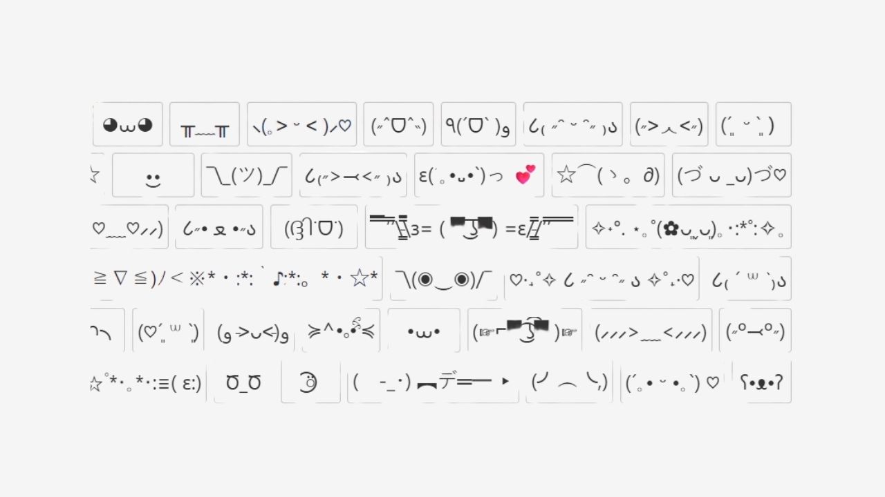 noktalama işaretleri ile emoji yapma ve kopyala kaomoji kopyala yapıştır