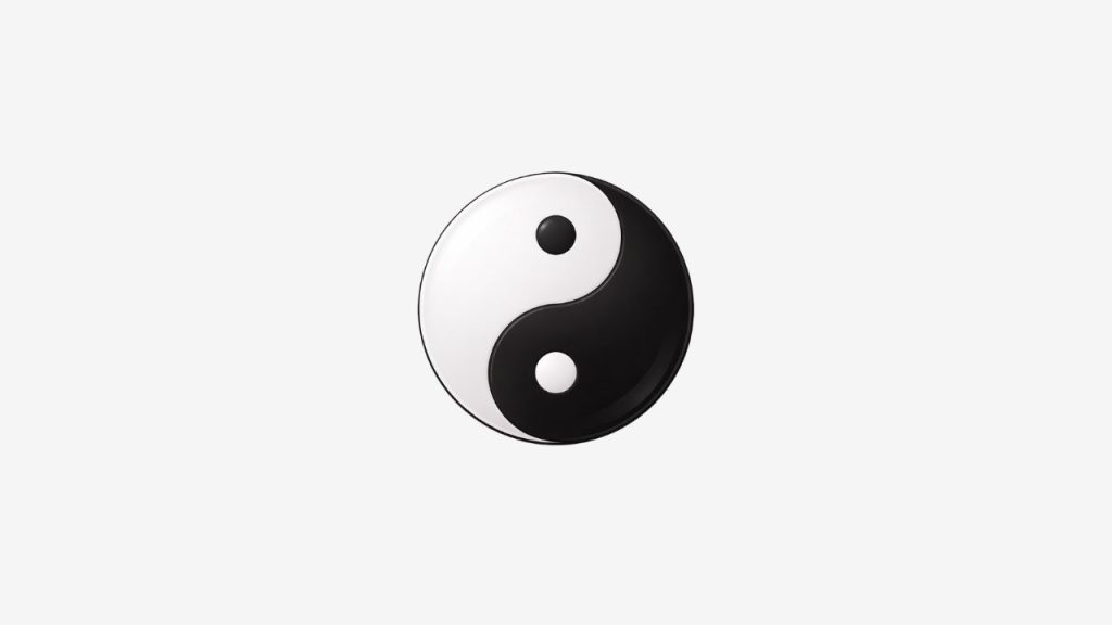 Yin Yang Emoji Siyah Beyaz Kopyala ࿊ ☯️ (Motive) - BoslukKopyala.com