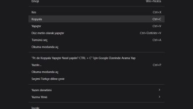 Pc de Kopyala Yapıştır Nasıl Yapılır